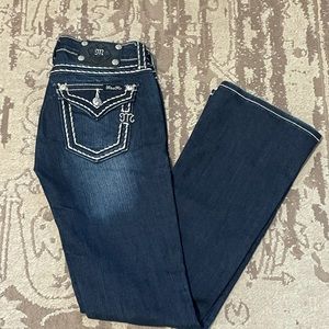 MissMe dark denim flare jeans